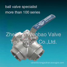 3-Way Ball Valve with High Mount Pad